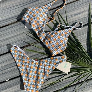 MAAJI Set - Blush Bralette Bikini Top & Viva Double V Cheeky Bottoms - S
